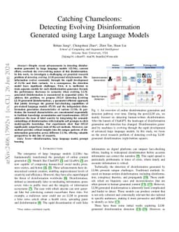 Catching Chameleons: Detecting Evolving Disinformation Generated using
  Large Language Models
