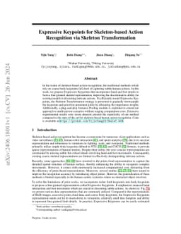 Expressive Keypoints for Skeleton-based Action Recognition via Skeleton
  Transformation