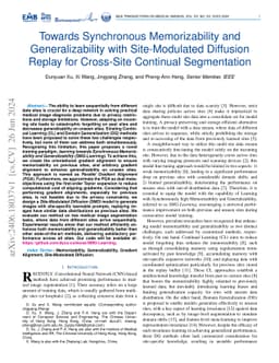 Towards Synchronous Memorizability and Generalizability with Site-Modulated Diffusion Replay for Cross-Site Continual Segmentation