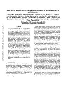 PharmaGPT: Domain-Specific Large Language Models for Bio-Pharmaceutical
  and Chemistry