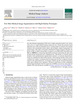 Few-Shot Medical Image Segmentation with High-Fidelity Prototypes