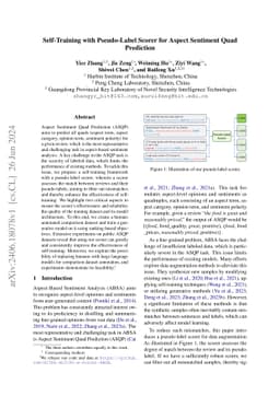 Self-Training with Pseudo-Label Scorer for Aspect Sentiment Quad
  Prediction