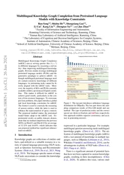 Multilingual Knowledge Graph Completion from Pretrained Language Models
  with Knowledge Constraints