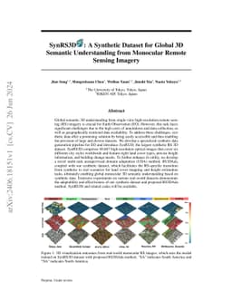 SynRS3D: A Synthetic Dataset for Global 3D Semantic Understanding from
  Monocular Remote Sensing Imagery