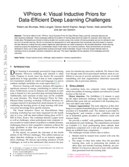 VIPriors 4: Visual Inductive Priors for Data-Efficient Deep Learning
  Challenges