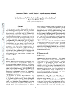 MammothModa: Multi-Modal Large Language Model