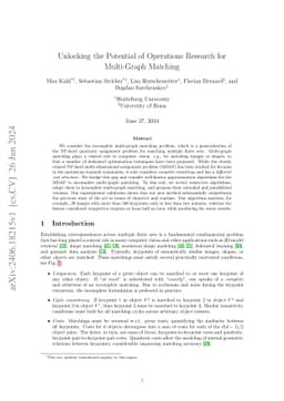 Unlocking the Potential of Operations Research for Multi-Graph Matching