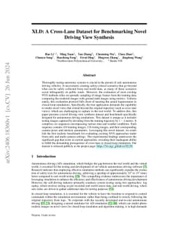 XLD: A Cross-Lane Dataset for Benchmarking Novel Driving View Synthesis