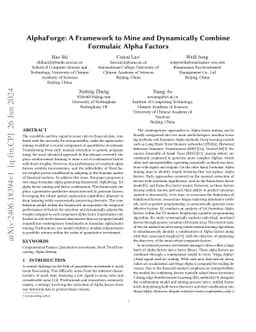 AlphaForge: A Framework to Mine and Dynamically Combine Formulaic Alpha
  Factors