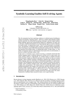 Symbolic Learning Enables Self-Evolving Agents