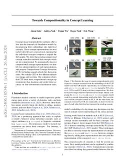 Towards Compositionality in Concept Learning