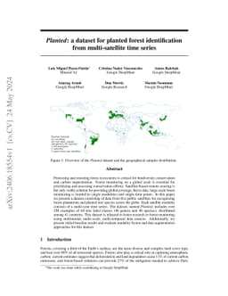 Planted: a dataset for planted forest identification from
  multi-satellite time series