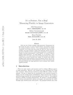 It's a Feature, Not a Bug: Measuring Creative Fluidity in Image
  Generators
