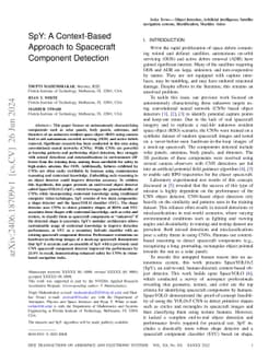 SpY: A Context-Based Approach to Spacecraft Component Detection