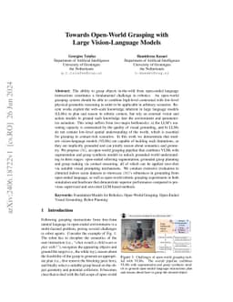 Towards Open-World Grasping with Large Vision-Language Models