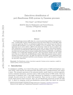 Data-driven identification of port-Hamiltonian DAE systems by Gaussian
  processes