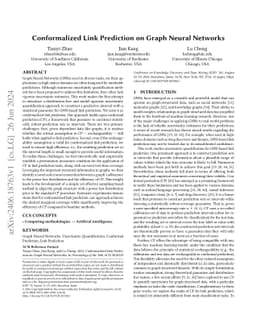 Conformalized Link Prediction on Graph Neural Networks