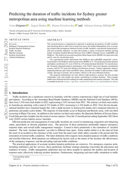Predicting the duration of traffic incidents for Sydney greater
  metropolitan area using machine learning methods