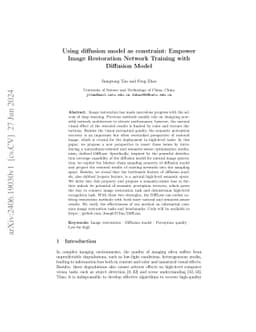 DiffLoss: unleashing diffusion model as constraint for training image
  restoration network