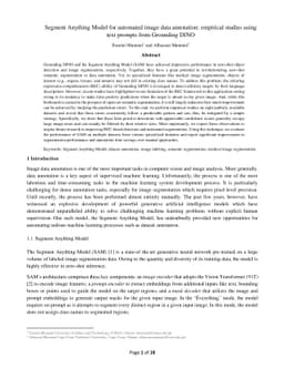 Segment Anything Model for automated image data annotation: empirical
  studies using text prompts from Grounding DINO