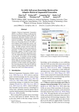 SeaKR: Self-aware Knowledge Retrieval for Adaptive Retrieval Augmented
  Generation