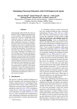 Simulating Classroom Education with LLM-Empowered Agents