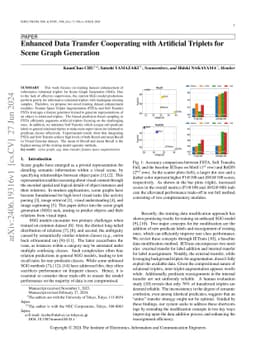 Enhanced Data Transfer Cooperating with Artificial Triplets for Scene
  Graph Generation