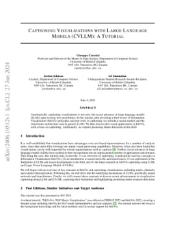 Captioning Visualizations with Large Language Models (CVLLM): A Tutorial