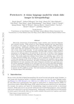 PathAlign: A vision-language model for whole slide images in
  histopathology