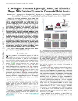 CLOi-Mapper: Consistent, Lightweight, Robust, and Incremental Mapper
  With Embedded Systems for Commercial Robot Services