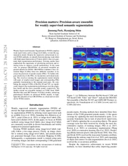 Precision matters: Precision-aware ensemble for weakly supervised
  semantic segmentation