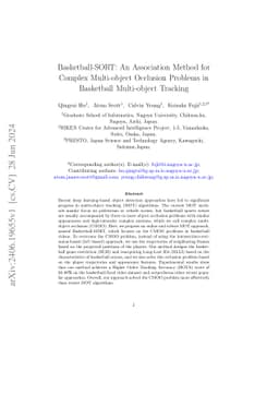 Basketball-SORT: An Association Method for Complex Multi-object
  Occlusion Problems in Basketball Multi-object Tracking