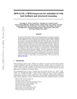 ROS-LLM: A ROS framework for embodied AI with task feedback and
  structured reasoning
