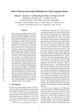 Direct Preference Knowledge Distillation for Large Language Models