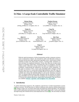 LCSim: A Large-Scale Controllable Traffic Simulator