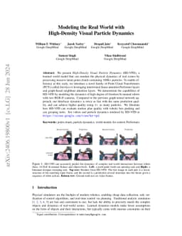 Modeling the Real World with High-Density Visual Particle Dynamics
