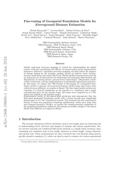 Fine-tuning of Geospatial Foundation Models for Aboveground Biomass
  Estimation