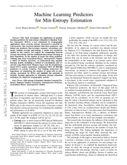 Machine Learning Predictors for Min-Entropy Estimation