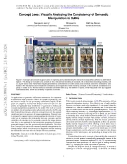 Concept Lens: Visually Analyzing the Consistency of Semantic
  Manipulation in GANs