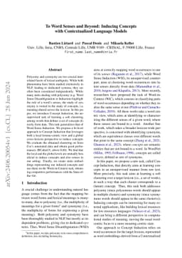 To Word Senses and Beyond: Inducing Concepts with Contextualized
  Language Models