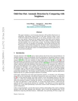 Odd-One-Out: Anomaly Detection by Comparing with Neighbors