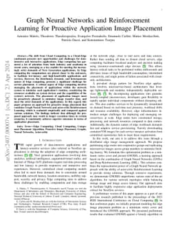 Graph Neural Networks and Reinforcement Learning for Proactive
  Application Image Placement