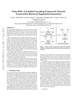 Pistis-RAG: A Scalable Cascading Framework Towards Trustworthy
  Retrieval-Augmented Generation