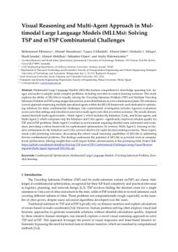 Visual Reasoning and Multi-Agent Approach in Multimodal Large Language
  Models (MLLMs): Solving TSP and mTSP Combinatorial Challenges