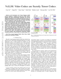 VcLLM: Video Codecs are Secretly Tensor Codecs
