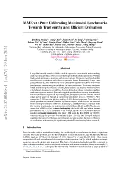 MMEvalPro: Calibrating Multimodal Benchmarks Towards Trustworthy and Efficient Evaluation