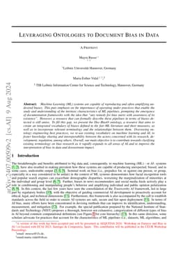 Leveraging Ontologies to Document Bias in Data
