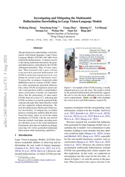 Investigating and Mitigating the Multimodal Hallucination Snowballing in
  Large Vision-Language Models