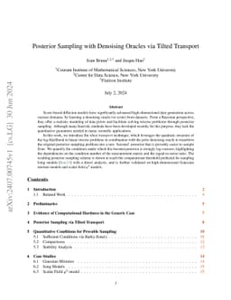 Posterior Sampling with Denoising Oracles via Tilted Transport