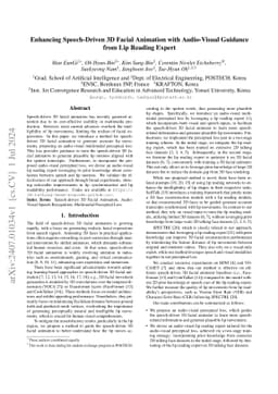 Enhancing Speech-Driven 3D Facial Animation with Audio-Visual Guidance
  from Lip Reading Expert